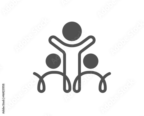 Inclusion icon. Equity culture sign. Gender diversity symbol. Classic flat style. Quality design element. Simple inclusion icon. Vector