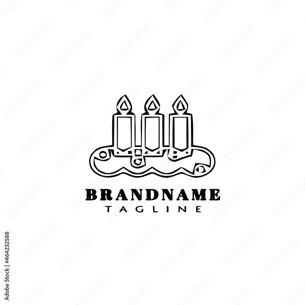 chandelier logo icon design template vector illustration