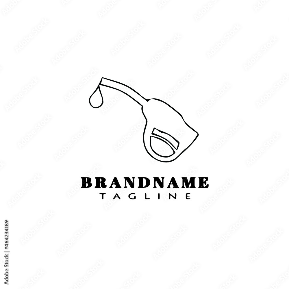 Obraz premium oilcan logo cartoon icon design template isolated vector illustration
