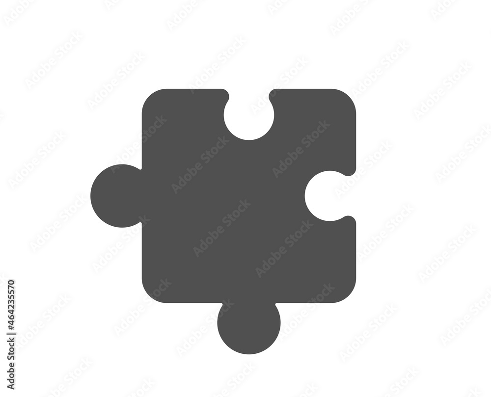 Puzzle piece icon. Jigsaw game shape sign. Business strategy element. Classic flat style. Quality design element. Simple puzzle icon. Vector Puzzle piece icon. Jigsaw game shape sign. Business strategy element. Classic flat style. Quality design element. Simple puzzle icon. Vector