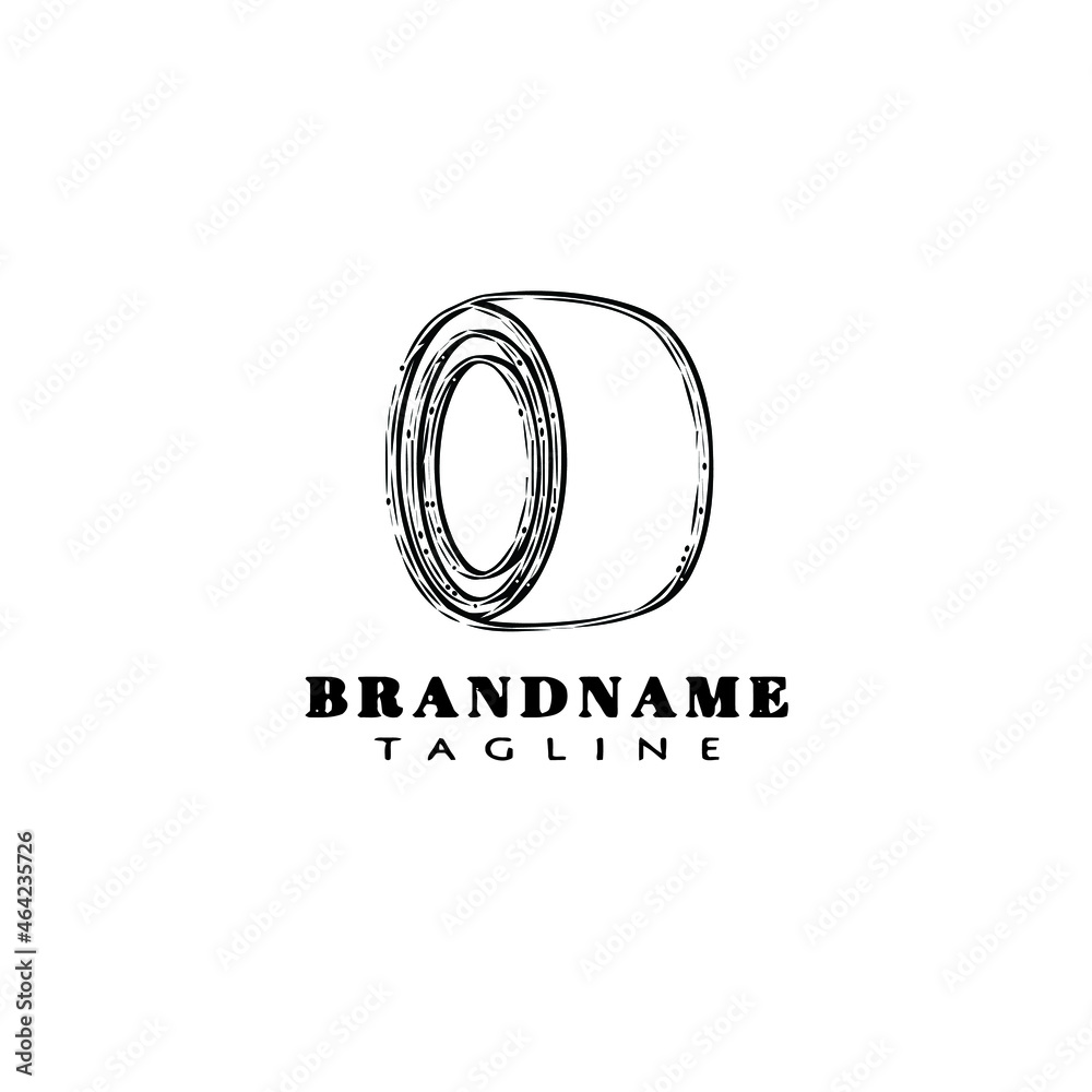 Obraz premium cute wheel logo cartoon icon vector illustration