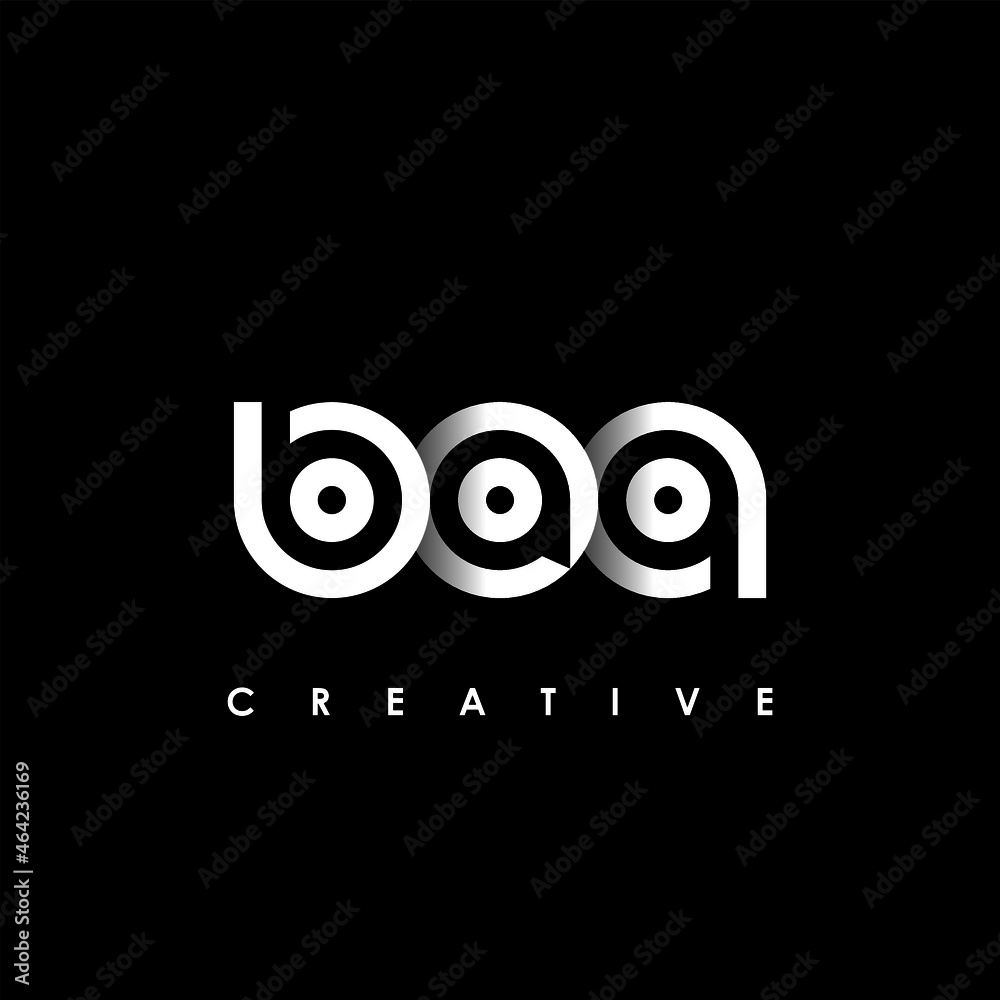 BAQ Letter Initial Logo Design Template Vector Illustration BAQ Letter Initial Logo Design Template Vector Illustration