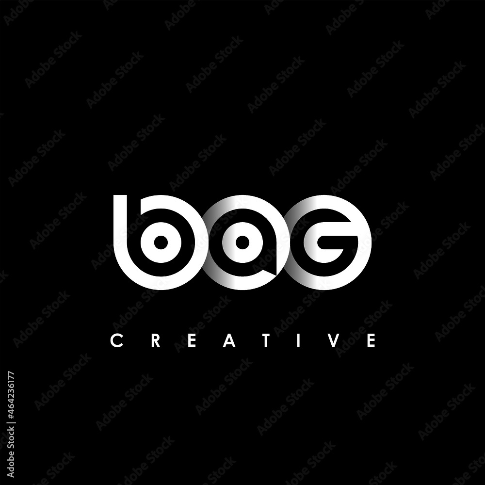 BAG Letter Initial Logo Design Template Vector Illustration BAG Letter Initial Logo Design Template Vector Illustration