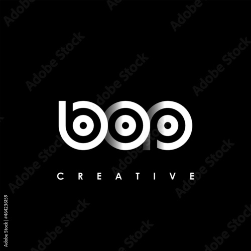 Fotografi BOP Letter Initial Logo Design Template Vector Illustration