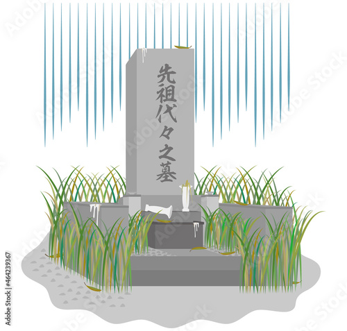 親類に墓参りされず放置されて汚れたお墓