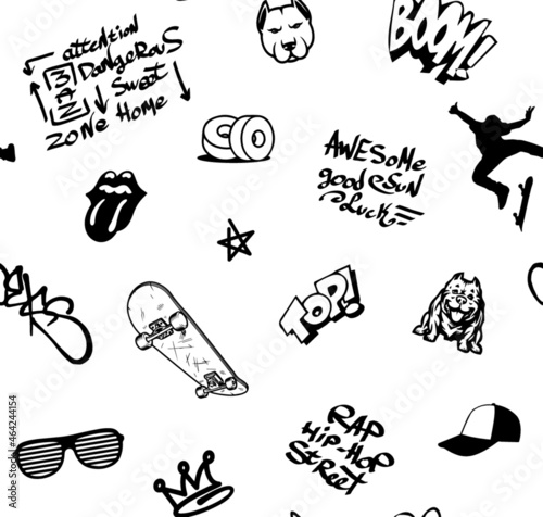 Graffiti patern for fabric and more..