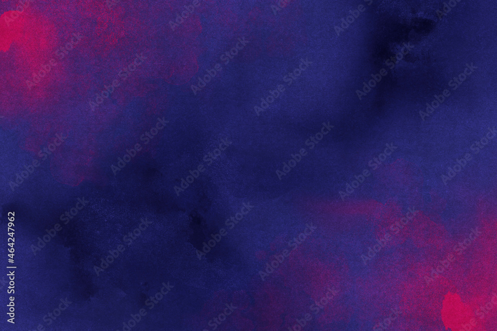 Royal Blue and Pink Watercolor Background Paper Texture Stock Photo