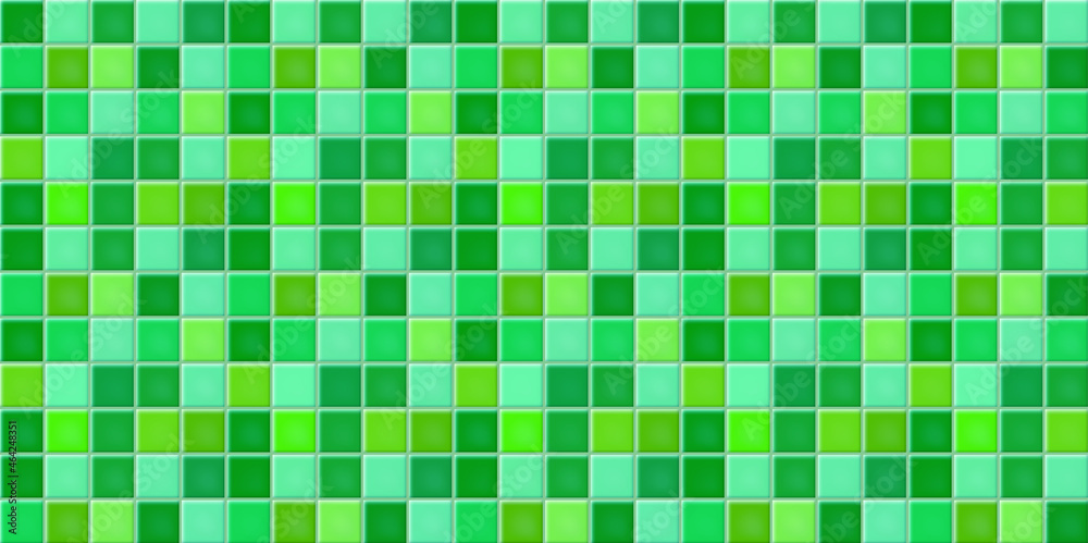 Green mosaic tiles wall texture abstract background vector illustration Green mosaic tiles wall texture abstract background vector illustration
