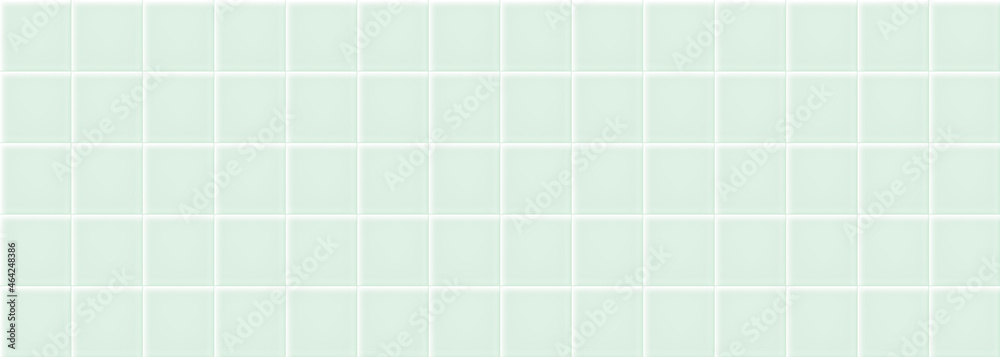 Pastel green ceramic tiles texture abstract background vector illustration