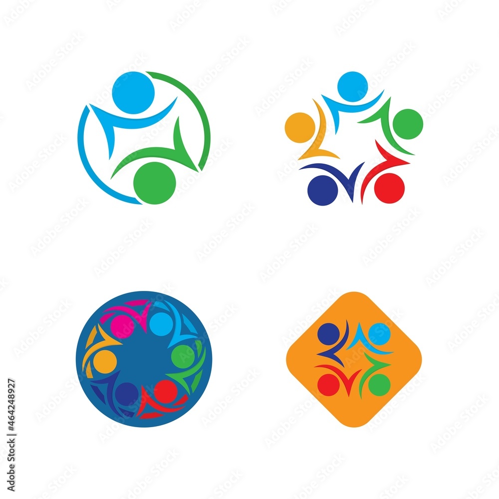 Community, network and social icon Community, network and social icon