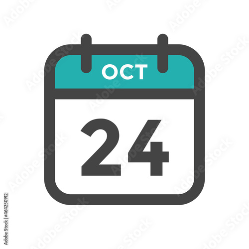 October 24 Calendar Day or Calender Date for Deadlines or Appointment