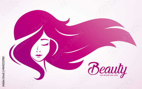 haircut stylized vector, hairstyle isolated logo template