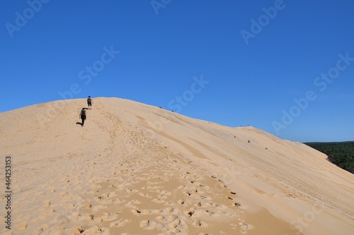 People at the dune du Pilat in Gironde France