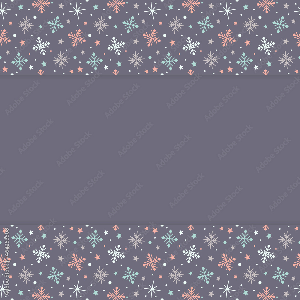 Christmas background with snowflakes and copyspace. Vector Christmas background with snowflakes and copyspace. Vector