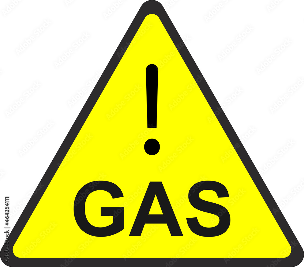 Beware of combustible materials. Danger zone. Vector image.