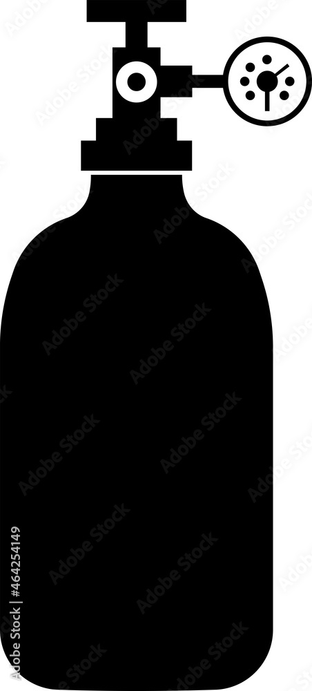 Gas cylinder tank for all mixed gases. Vector image. Gas cylinder tank for all mixed gases. Vector image.