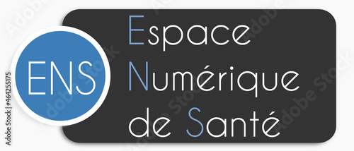 Etiquette Espace Numérique de Santé