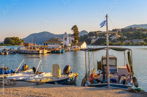 Vlacherna monastery, Corfu, Greece photo