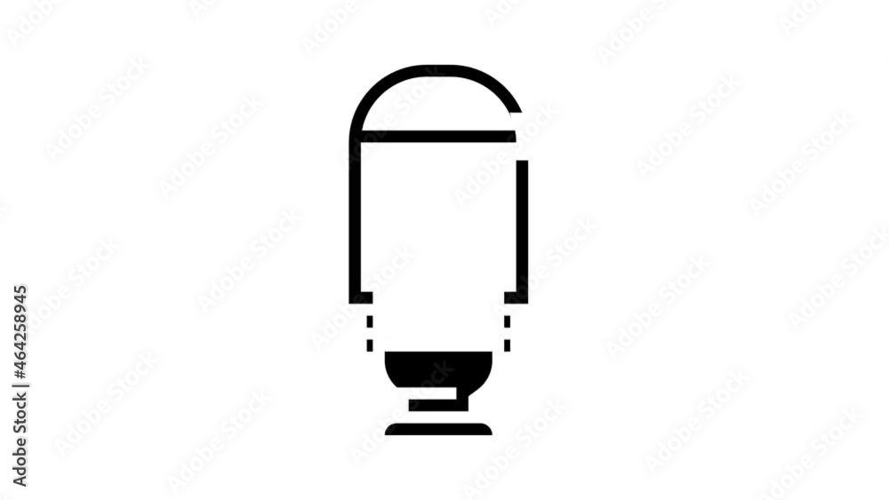 hookah Basket animated glyph icon. hookah Basket sign. isolated on white background hookah Basket animated glyph icon. hookah Basket sign. isolated on white background