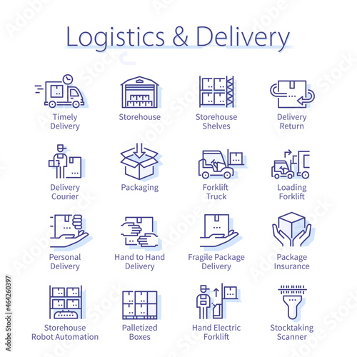 Logistic and delivery pack. Package box shipping