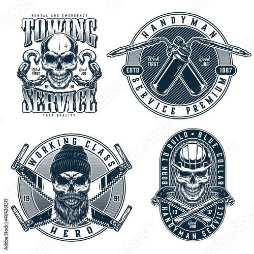 Working class monochrome vintage prints