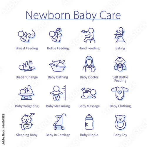 Newborn babies care  infant  diaper  doctor  toys