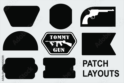 Clean layouts of stripes. For various purposes, including military symbols