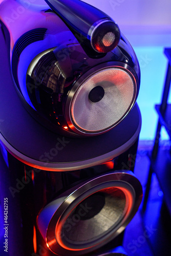 Принти на полотні An expensive premium home stereo speaker system