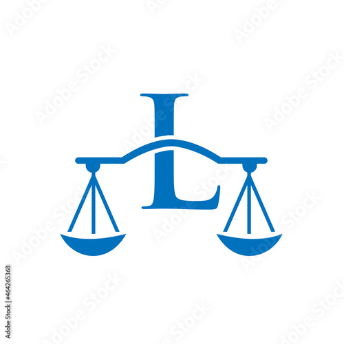 Law Firm Logo Design On Letter L. Lawyer And Justice, Law Attorney, Legal, Lawyer Service, Law Office, Scale, Logo Template