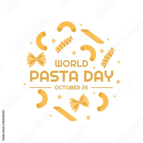 Vector illustration of setting pasta, as an icon, template, banner or poster, world pasta day.
