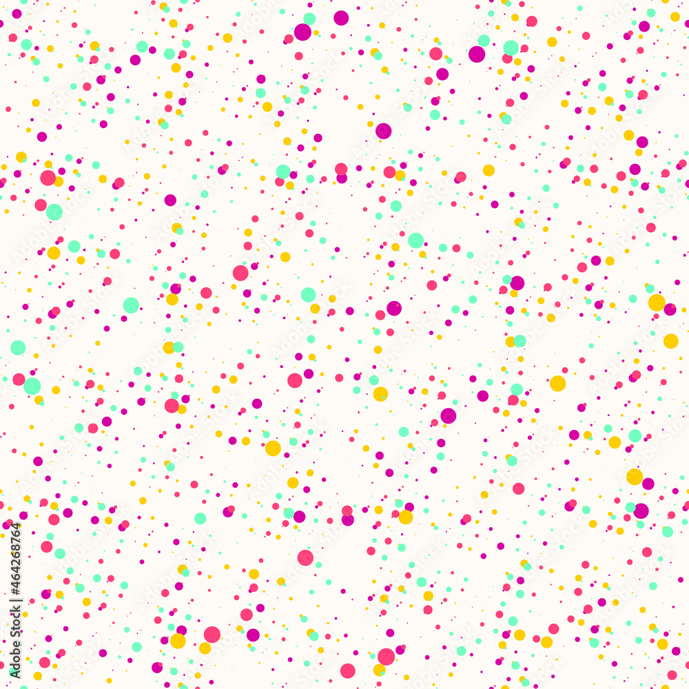 Abstract dotted colorful seamless pattern