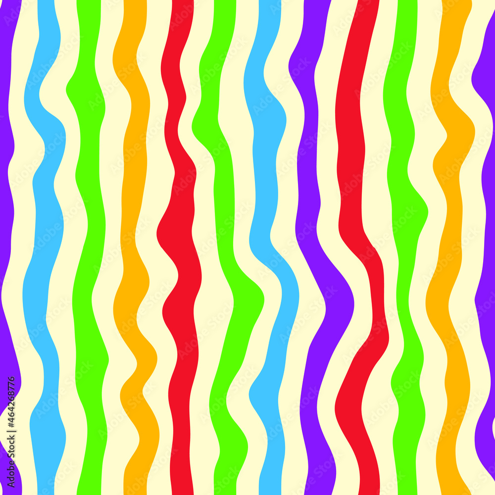 Abstract hand drawn striped seamless pattern