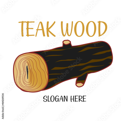 teak wood vector