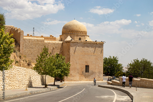 Mardin province, turkey, historical building of kasimiye madrasah and
view of mardin.
