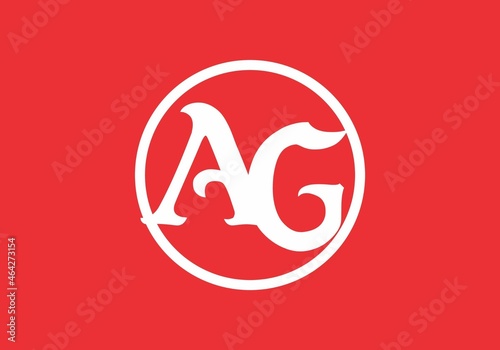 Simple shape of AG initial letter