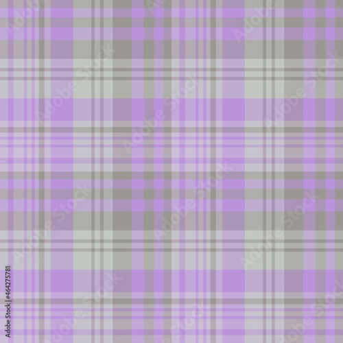 Seamless pattern in cute violet and gray colors for plaid, fabric, textile, clothes, tablecloth and other things. Vector image.
