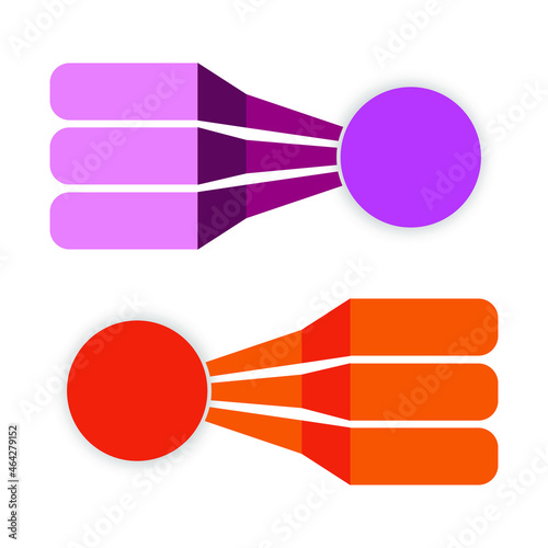 Business infographics for your presentation or website. Vector illustration. Line and simple objects. EPS10