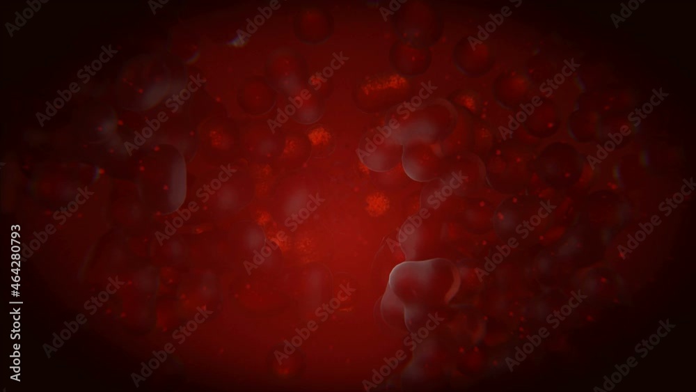 The immune system. Dividing immune cells,segregating IgM and IgG antibodies. Cytokines swirl around and activate the immune cells.