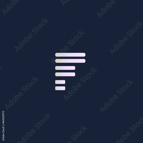 Letter F Logo Icon Design Template. Technology Abstract Vector Logotype