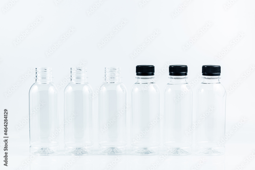 Plastic bottle on a white background,set of water plastic bottle isolated on white background Plastic bottle on a white background,set of water plastic bottle isolated on white background