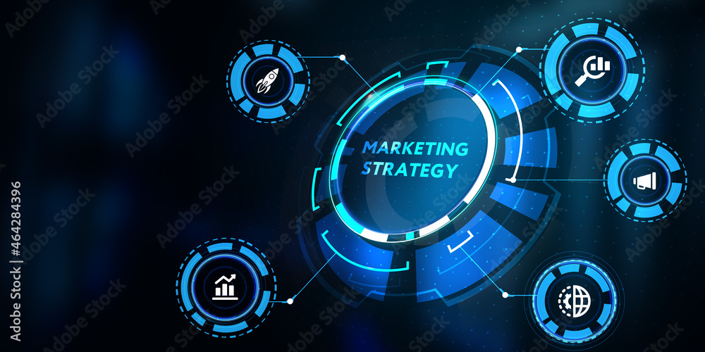 Business, Technology, Internet and network concept. Digital Marketing content planning advertising strategy concept. 3d illustration