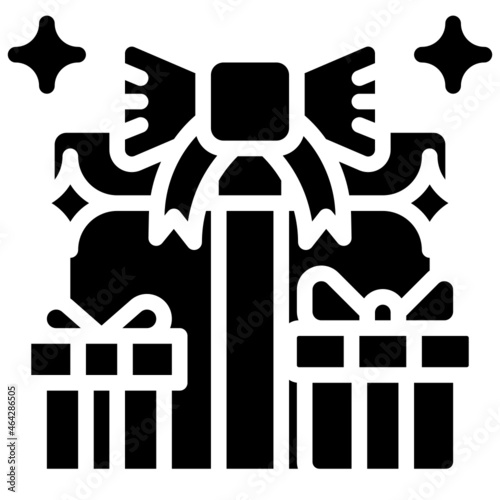 giftbox glyph icon