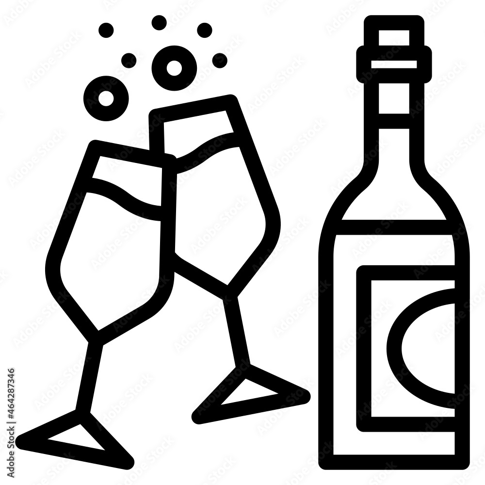 wine line icon wine line icon