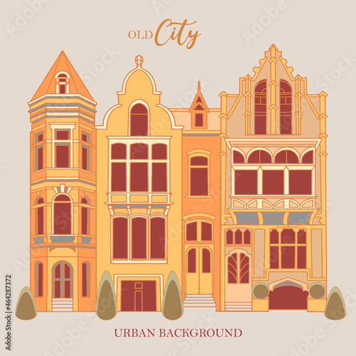 Old city. Urban background