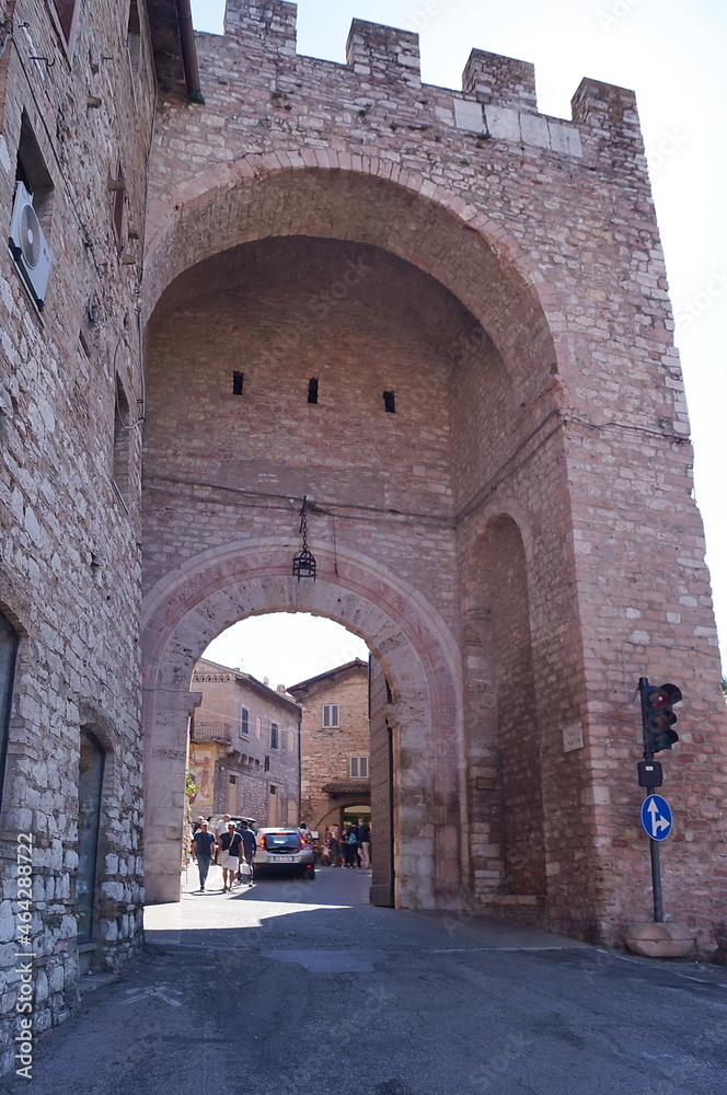 Door of San Francesco to Assisi, Italy