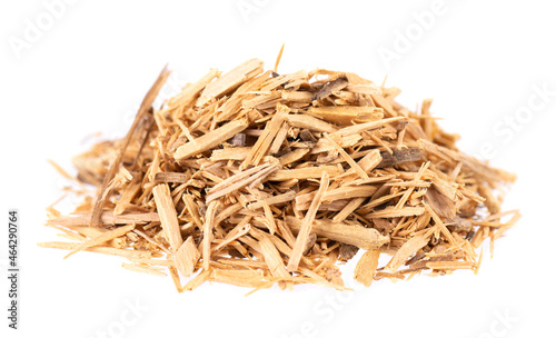 Фотография Muira Puama herbal tea, isolated on white background