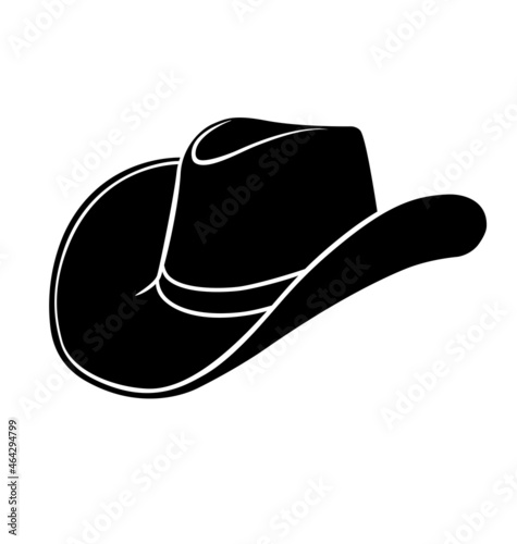 cowboy stetson hat black silhouette