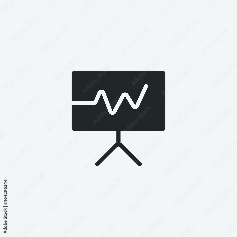 Presentation vector icon illustration sign Presentation vector icon illustration sign