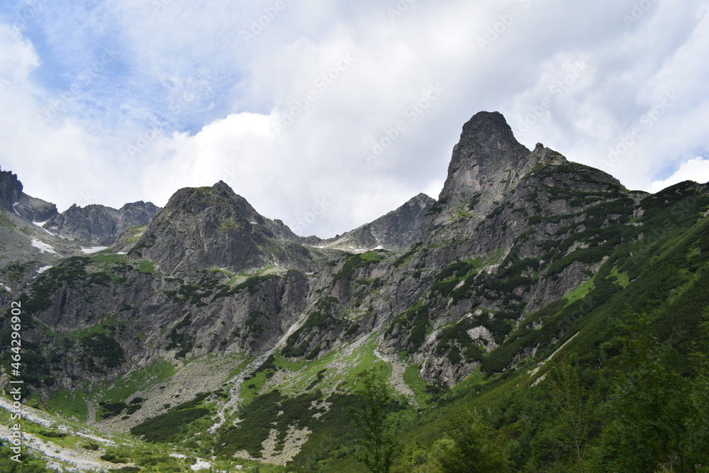 landscape with tatra mountains slovakia high