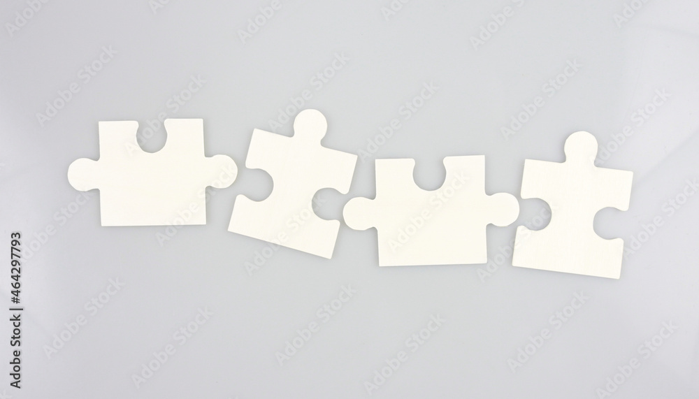 Connecting jigsaw puzzle in hand. Business solutions success and strategy concept